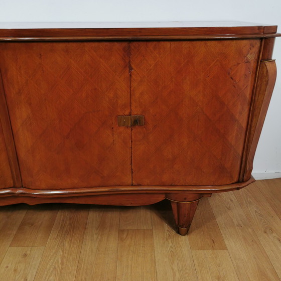 Image 1 of Art Deco vintage XL sideboard sideboard wall cabinet Jules Leleu