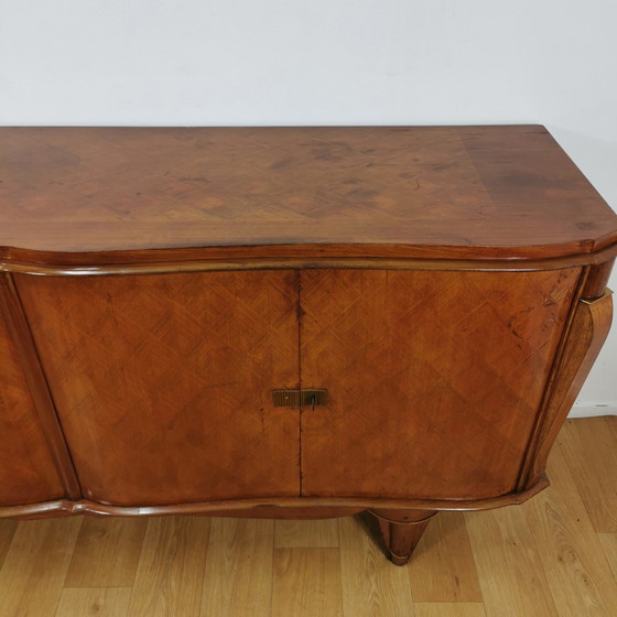 Image 1 of Art Deco vintage XL sideboard sideboard wall cabinet Jules Leleu