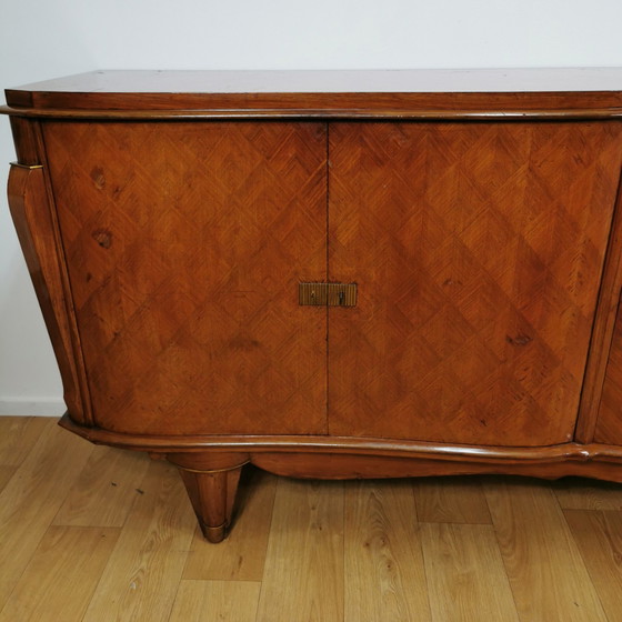 Image 1 of Art Deco vintage XL sideboard sideboard wall cabinet Jules Leleu