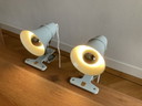 2x Lampada a morsetto Philips vintage