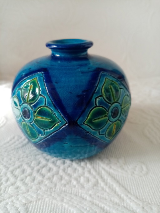 Bitossi/Flavia Italian ceramic ball vase by Aldo Londi