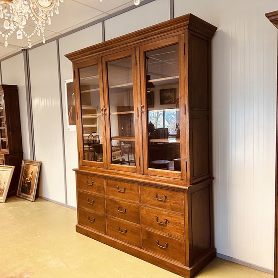 Image 1 of Eichholtz Classic English Bookcase Buffet Cabinet