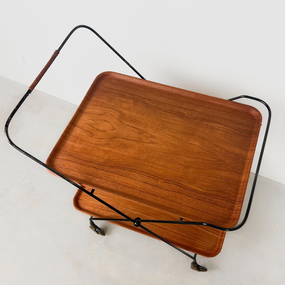 Image 1 of Stylish serving trolley by Silva Møbler from the 1960s