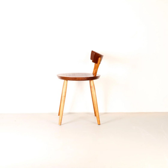 Image 1 of Vintage walnut side chair