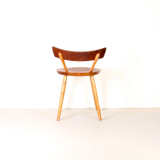 Image 1 of Vintage walnut side chair