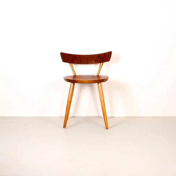 Image 1 of Vintage walnut side chair