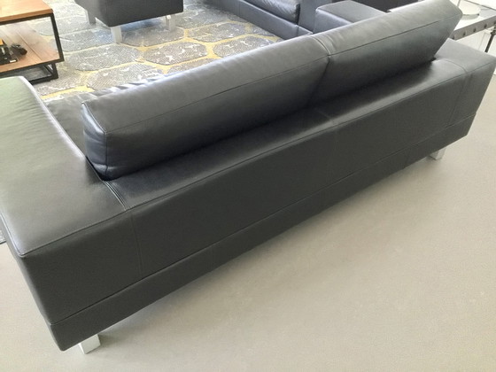 Image 1 of 2x Leolux Pode sofa + footstool