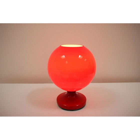 Image 1 of Vintage all-glass table lamp by Osvetlovací Sklo Valasske mezirící, Czechoslovakia 1970