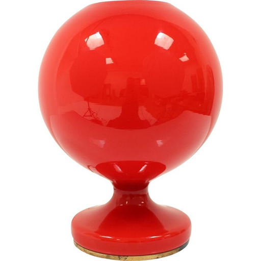 Vintage all-glass table lamp by Osvetlovací Sklo Valasske mezirící, Czechoslovakia 1970