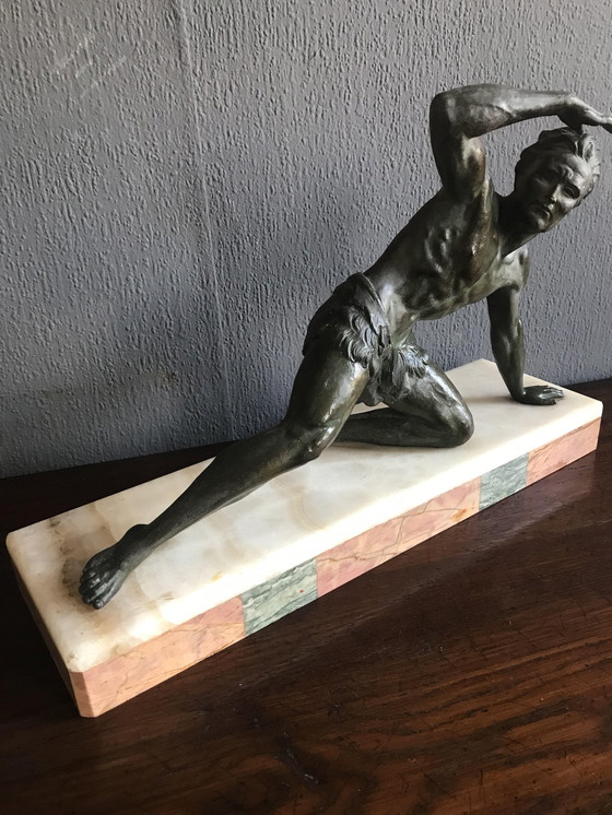 Image 1 of Art Deco Sculpture By Jean De Roncourt