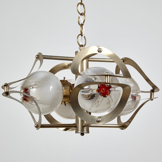 Image 1 of Mk9504 Italian Mazzega Style Chandelier