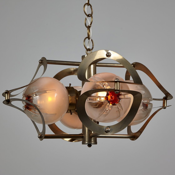 Image 1 of Mk9504 Italian Mazzega Style Chandelier