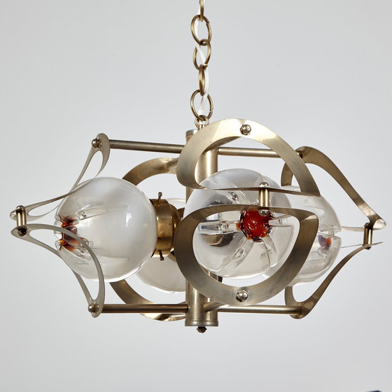 Image 1 of Mk9504 Italian Mazzega Style Chandelier