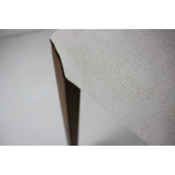 Image 1 of Set di 4 sedie da pranzo vintage in legno e tessuto modello H-214 di Jindřich Halabala, anni '50