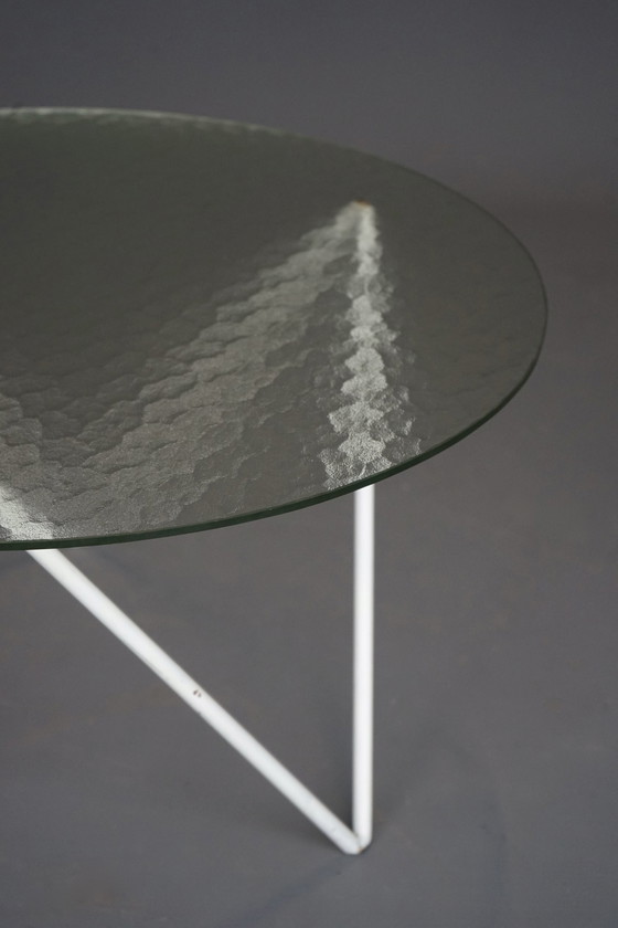 Image 1 of Minimalist Dutch Round Coffee Table. 1950S