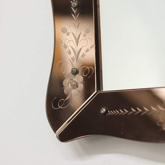 Image 1 of Espejo Art Déco Rosa