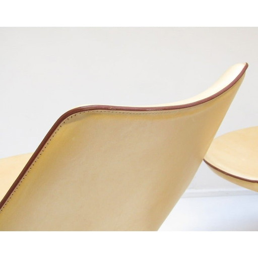 Vintage "Scimitar" armchair by Preben Fabricius and Jørgen Kastholm for Bo-Ex