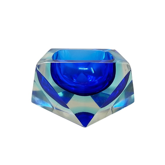 Image 1 of 1960S Astonishing Blue Ashtray Or Vide Poche By Flavio Poli For Seguso