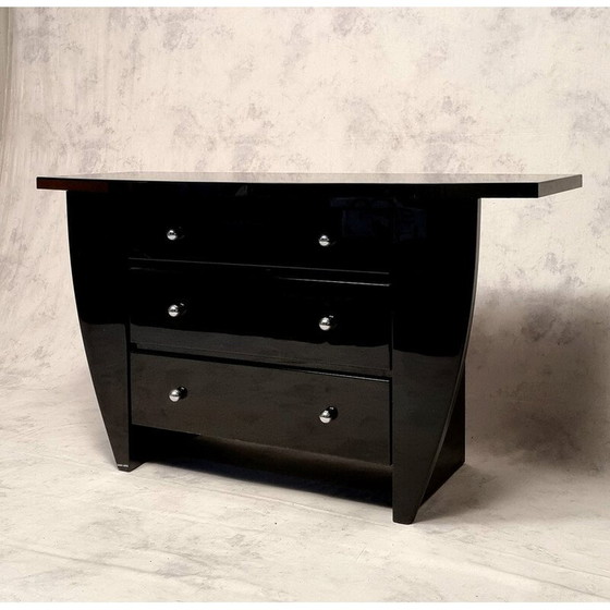 Image 1 of Vintage lacquered wood chest of drawers by David Lange, 1970