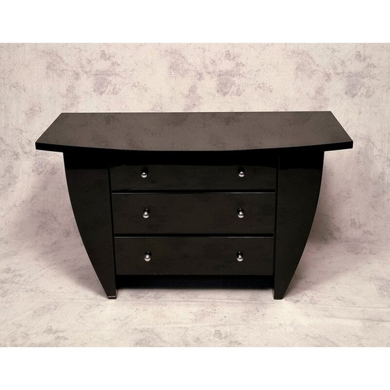 Image 1 of Vintage lacquered wood chest of drawers by David Lange, 1970