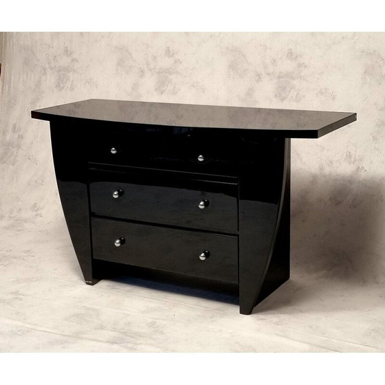 Image 1 of Vintage lacquered wood chest of drawers by David Lange, 1970