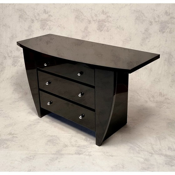 Image 1 of Vintage lacquered wood chest of drawers by David Lange, 1970