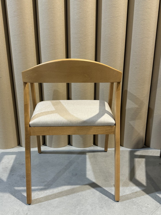 Image 1 of Set Of 8 Wooden Dining Chairs In Perfect Condition