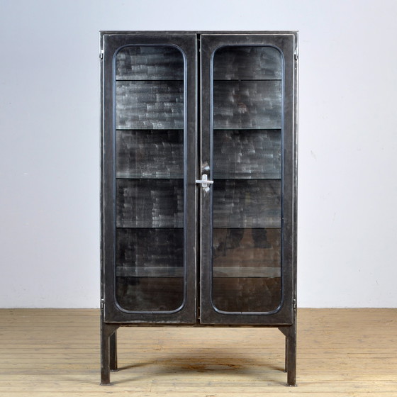 Image 1 of Polished Medical Cabinet, 1970’s