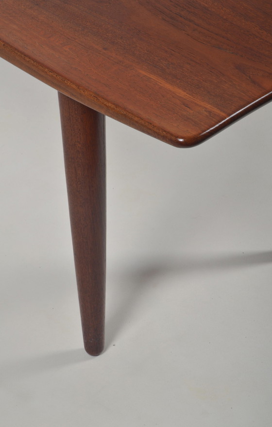 Image 1 of Danish coffee table in solid wood with fine design, 1960s