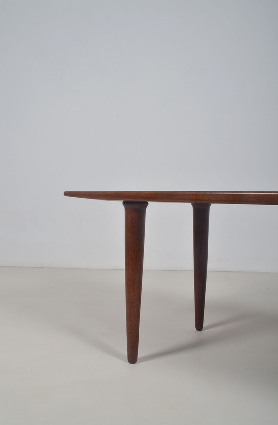 Image 1 of Danish coffee table in solid wood with fine design, 1960s