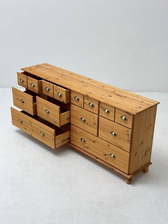 Image 1 of Apothecary chest of drawers, country house style made of pine wood