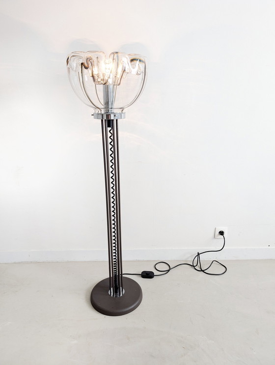 Image 1 of Murano Floor Lamp By Targetti Sankey 1970S