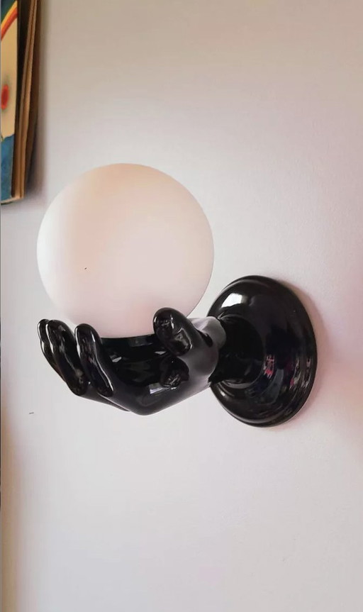 Italian ceramic wall lamp, 1980