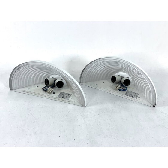 Image 1 of Pair of vintage Egisto 38 wall lamps by Angelo Mangiarotti for Artemide, Italy 1980s