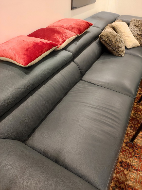 Image 1 of Corner Leather Sofa - Roche Bobois