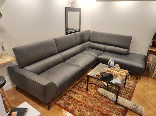 Corner Leather Sofa - Roche Bobois