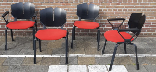 4x Froscher retro office chairs