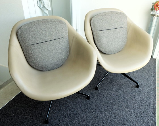 Image 1 of 2x HAY About a Lounge Low Chair AAL81 swivel chairs