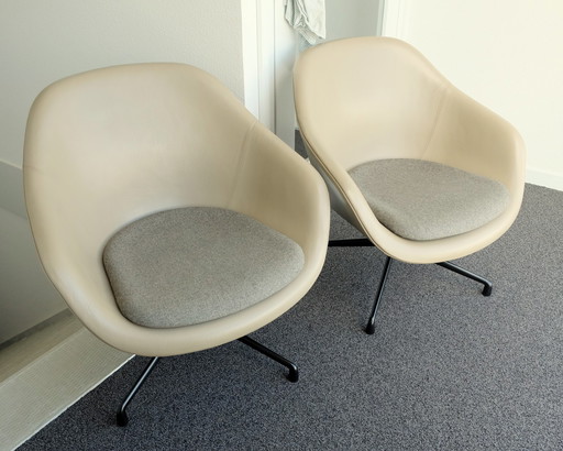 2x HAY About a Lounge Low Chair AAL81 swivel chairs