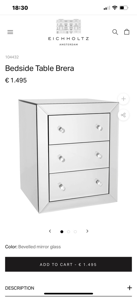 Image 1 of 2x Eichholtz night/drawer chests