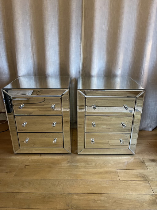 2x Eichholtz night/drawer chests