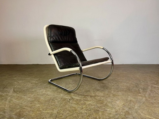 Tecta leather cantilever chair D35 Mid Century