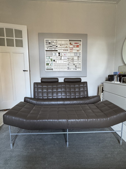 Leolux Volare 2-Seater Sofa + Wide Hocker