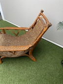 Vintage rattan lounge chair
