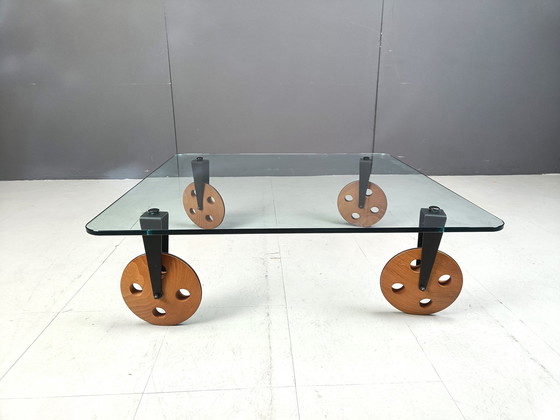 Image 1 of Coffee Table 'Tavolo Con Ruote' By Gae Aulenti, 1965