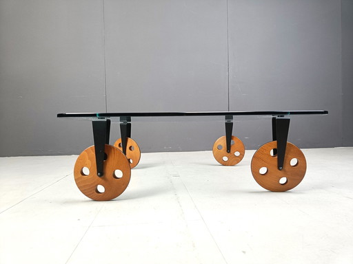 Coffee Table 'Tavolo Con Ruote' By Gae Aulenti, 1965