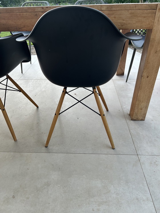 Image 1 of 3x Vitra Eames DAW chair