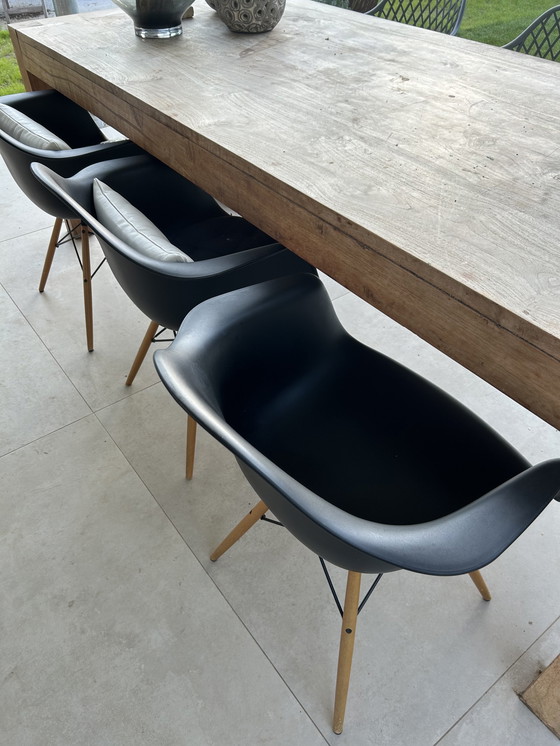 Image 1 of 3x Vitra Eames DAW chair