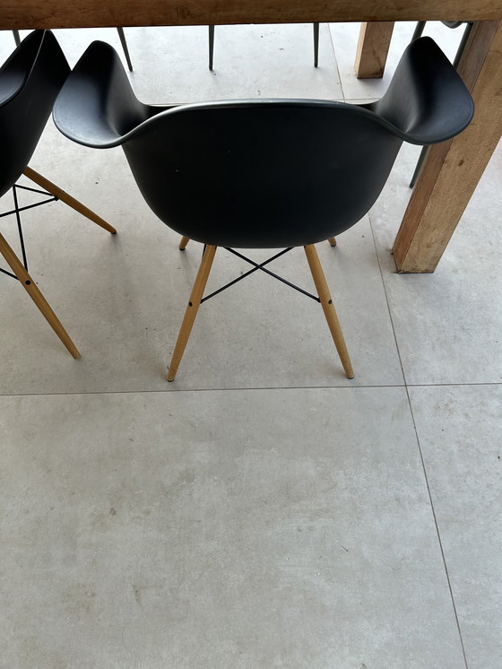 Image 1 of 3x Vitra Eames DAW chair