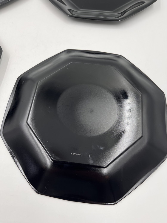 Image 1 of Set Of 4 Flat Plates Black